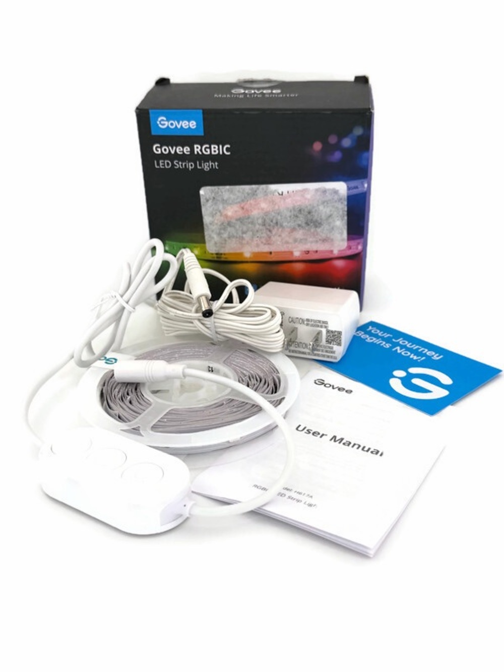 16.4’ GoVee RGBIC White LED Strip Light Kit